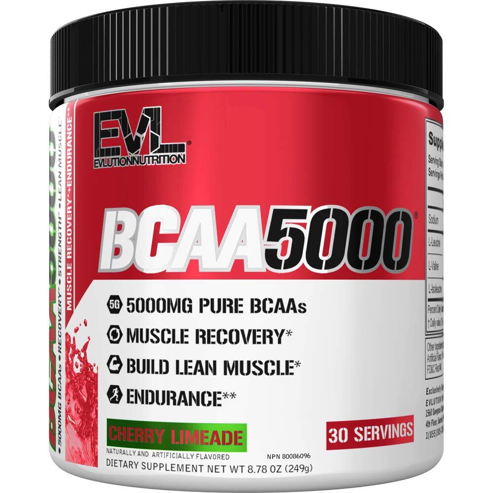 BCAA5000 Cherry Limeade Pre Workout Supplement 30 Servings Muscle Recovery Power