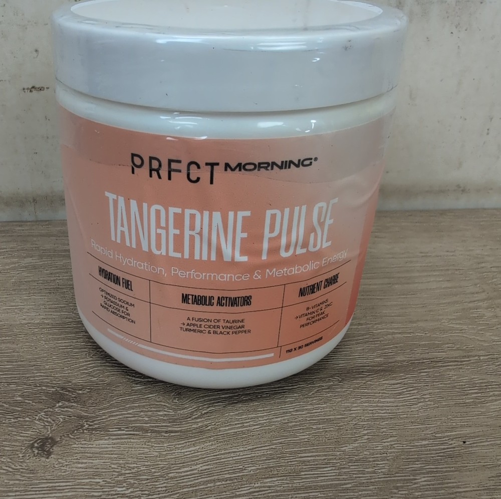 PRFCT Morning Tangerine Pulse Hydration Electrolyte Powder 30 Servings Brand New