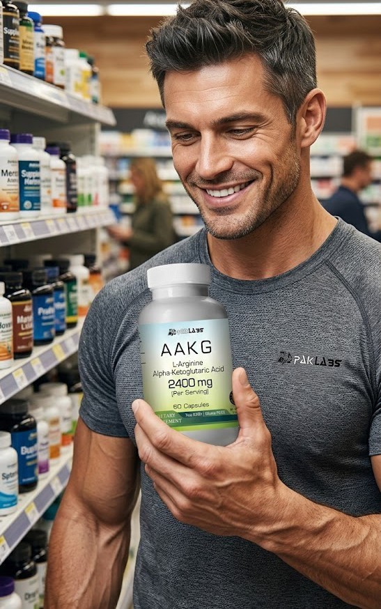Nitric Oxide AAKG Pre Workout+Testosterone Booster, Multivitamin Men’s,Test