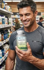 Nitric Oxide AAKG Pre Workout+Testosterone Booster, Multivitamin Men’s,Test