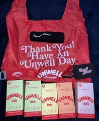 Unwell Hydration Electrolyte Stick Pack for Rapid Hydration X5 Tote Bag, Headban