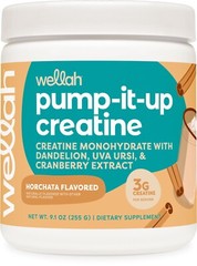 Wellah Pump-It-Up Creatine (50 Servings, Horchata) – Creatine Monohydrate