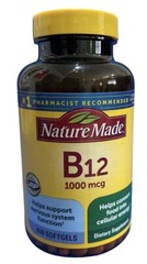 Nature Made Vitamin Supplement B12 1000mcg. 400 Softgels