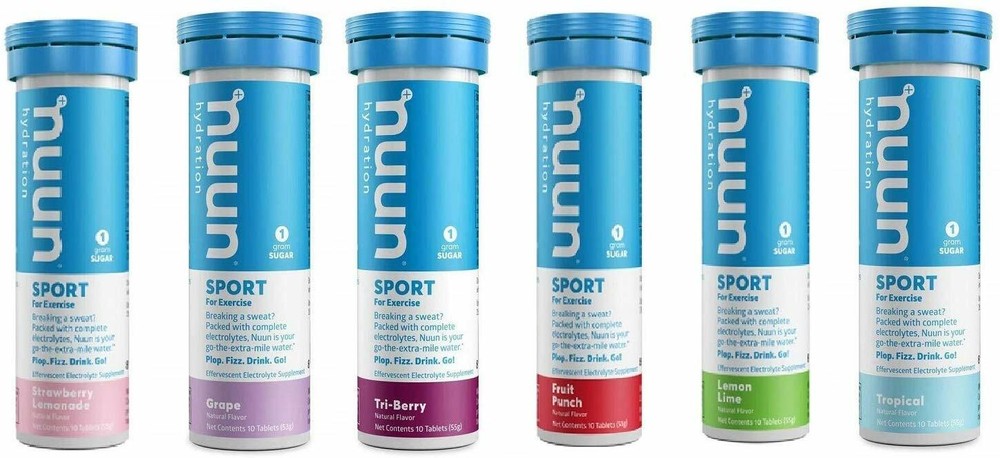 NUUN Hydration Variety Pack New & Improved (6 Flavors – 60 Tabs)