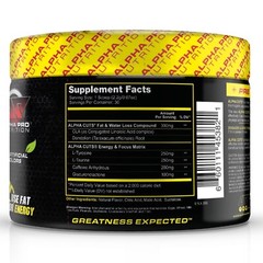 Fat Burner Weight Loss Alpha Cuts Pre Workout Powder Alpha Pro Nutrition Burn