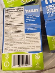 NUUN SPORT HYDRATION ELECTROLYTE DRINK MIX LEMON LIME (4) 10 PACKS ( 40 TOTAL )