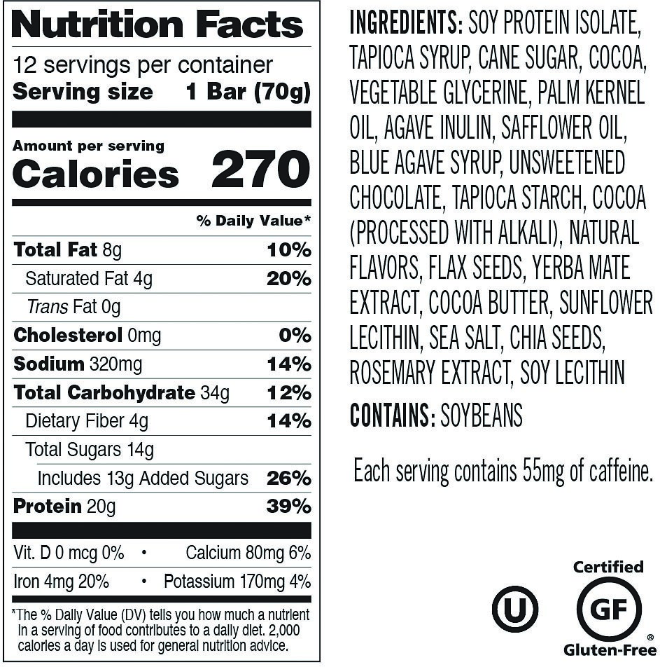 Probar Base Protein Bars – Chocolate Brownie Energy Food Pack of 12
