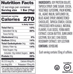 Probar Base Protein Bars – Chocolate Brownie Energy Food Pack of 12