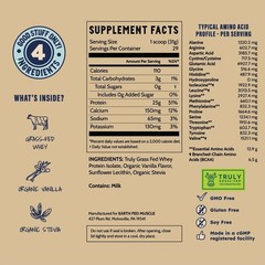 Earth Fed Muscle Whey Back Irish Grass Fed Whey Protein Isolate, ThirdParty C…