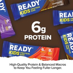 Ready Kids Protein Bars 6G Protein 4G Fiber 8G Whole Grains Per Bar Chocolate