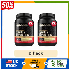 Optimum Nutrition Gold Standard 100% Whey Protein Powder Vanilla,22, 2 Pack