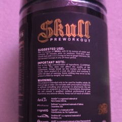 Skull Pre-Workout Powder L-Citrulline Beta Alanine Bodybuilding CrossFit