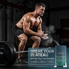 Zenos Health MuscleZen Muscle Builder for Men – ATP Supplements for Strength …