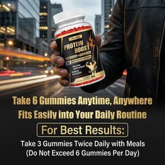 Whey Protein Gummies, 9g Protein per Serving, Easy to Take Snacks for Men & Wome