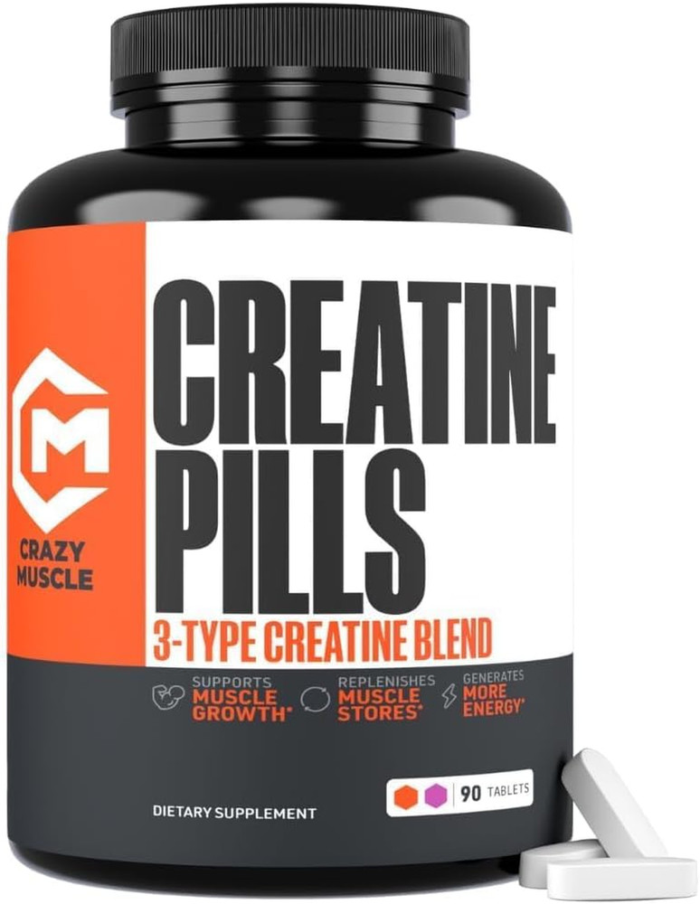Creatine Pills 5G 3X Pure Creatine Monohydrate Pre Workout Muscle