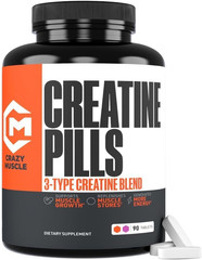 Creatine Pills 5G 3X Pure Creatine Monohydrate Pre Workout Muscle