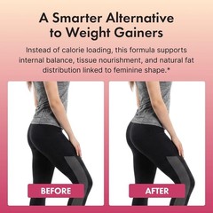 Natural Curve Gainer – Booty Enhancement Pills for Healthy Weight Gain, 60 Count