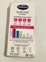 Pedialyte Immune Support Electrolyte Powder Packets, Mixed Berry, 6 Ct Exp:2027