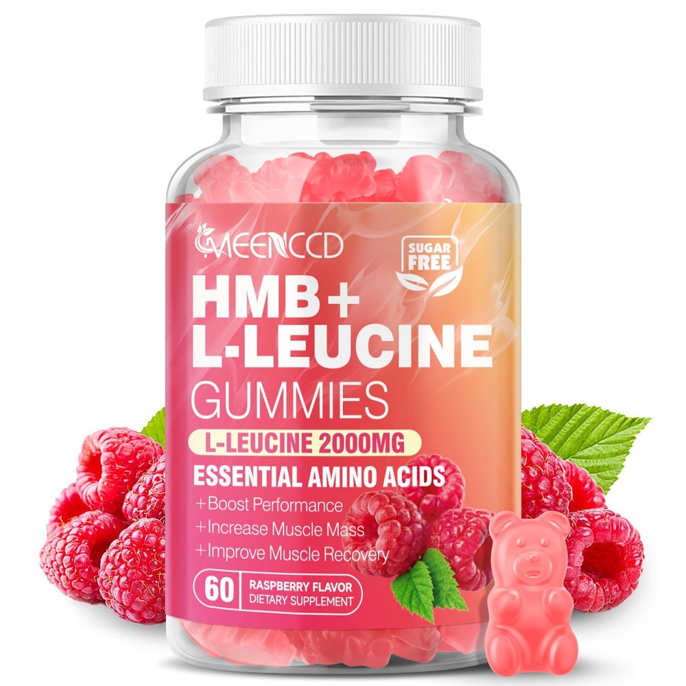 MEENCCD HMB and L-Leucine Gummies 3000mg HMB and Leucine Amino Acid for Muscl…