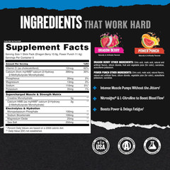 Creatine HMB Powder – 3G Myhmb + 5G Creatine with Electrolytes for Recovery & Da