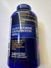 Puritan’s Pride Glucosamine Chondroitin MSM Joint Soothe 240ct Exp 09/2026