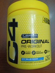 C4 Original, Pre-Workout, Icy Blue Razz, 6.3 oz (180 g) Exp 01/2028