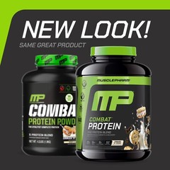 MusclePharm Combat Protein Powder – 4 lb, 52 Servings, Cookies & Cream