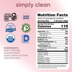 Pure Whey Protein Powder – Grass Fed Whey Protein Powder, Clean & Natural, Un…