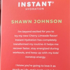 Instant Hydration Cherry Limeade Electrolyte Powder Stick Packs 30, Keto