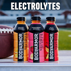 BODYARMOR Sports Drink, Fruit Punch, Electrolyte Drink Hydration, 16 Fl Oz Bottl