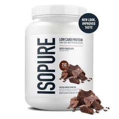 Isopure Low Carb 100% Whey Protein Isolate Chocolate Protein Powder, 25g, 14 Ser