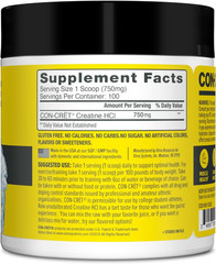 Creatine Hcl Powder | Muscle, Cognitive, Cellular Energy Support | No Bloating o