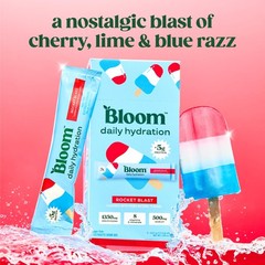 Bloom Daily Hydration Electrolyte Powder Packets with Collagen, 5g 5 Servings