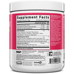 RSP Nutrition AminoLean Pre Workout Powder, Amino 30 Servings, Light Red