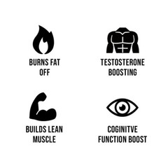LA MUSCLE Norateen® Black – STRONG Muscle Builder & Fat Burner – 1 Week Supply