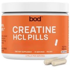 Creatine HCL Capsules – 150 Pills | 150 Count (Pack of 1), Red