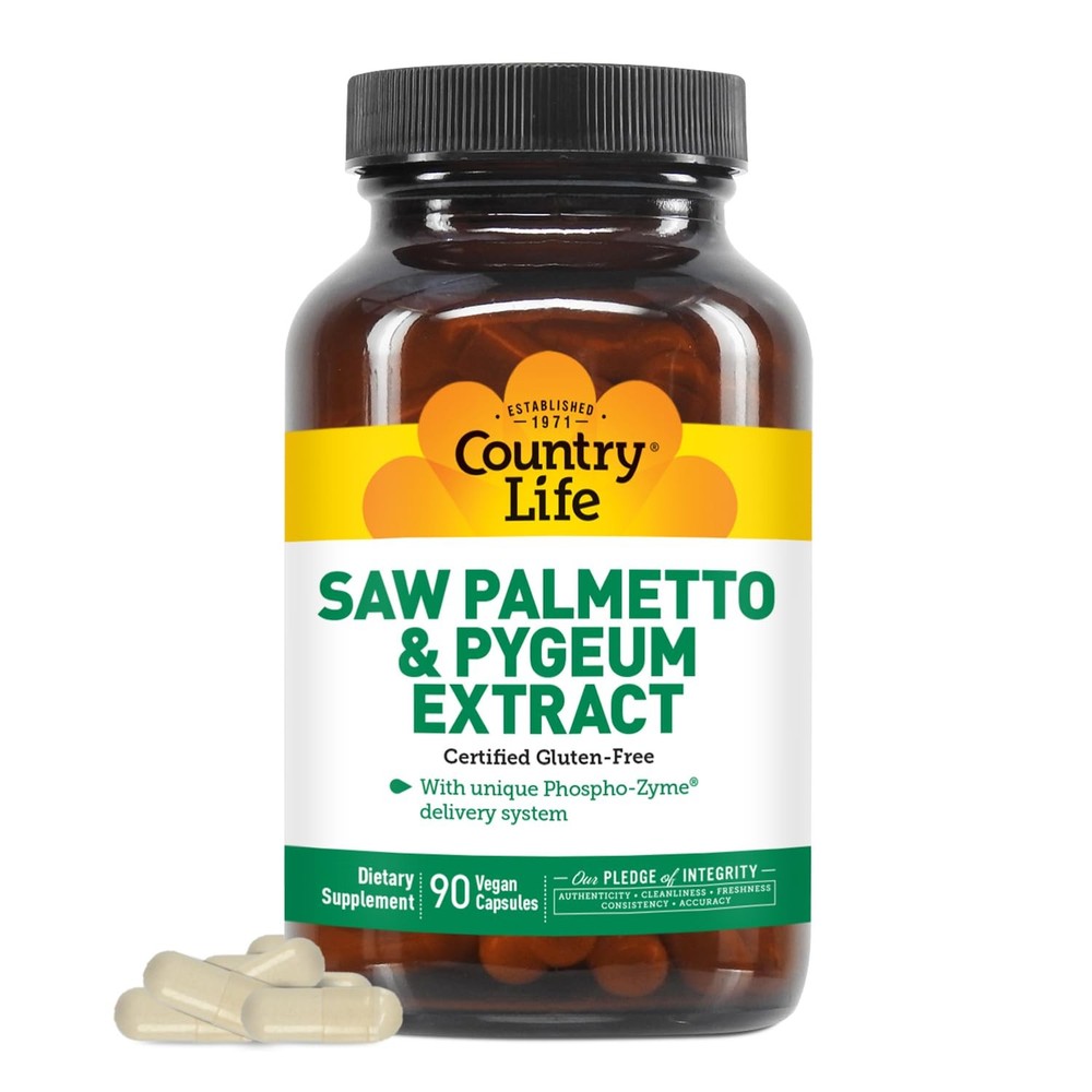 Country Life Saw Palmetto & Pygeum Extract – Prostate 90 Count (Pack of 1)