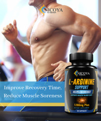 NitricOxide L-Arginine Pre-workout RECOVERY Booster, Pump, Blood Flow & Stamina!