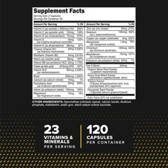 PrimaForce Multivitamin for Men (120 Capsules) – Nutritional Health Supplement