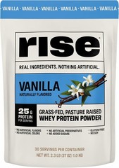 Rise Grass-Fed Whey Protein Vanilla – 25g Protein, No Artificial Ingredients, 2.