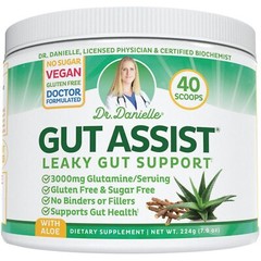 Doctor Danielle Gut Assist – Leaky Gut Repair Supplement Powder – Glutamine A…