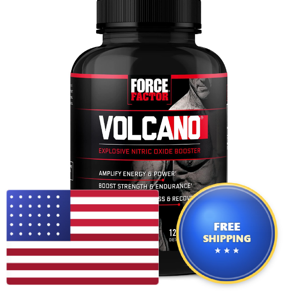 Force Factor Volcano Pre Workout Nitric Oxide Booster Supplement For Men