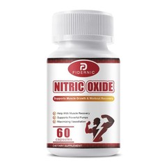 60 Capsules Nitric Oxide Booster Supplement for Vasodilation & Muscle Health