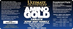 Ultimate Nutrition Amino Gold Tablets-Whey Protein Isolate, 250 Tablets