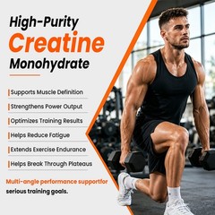 Creatine Monohydrate Gummies 4500mg Workout Performance Muscle Recovery 60ct
