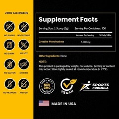 ForestLeaf Micronized Creatine Monohydrate Powder 2 PACK Muscle Growth Strength