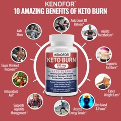 KETO with Green Tea Mixed Capsules-650MG-Natural Thermogenic Fat Burner