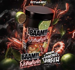 ￼BAAM Whey THAI KITCHEN (12 SERVINGS) TOM YUM PROTEIN Thailand