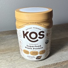 KOS Organic Non-GMO Plant-Based Protein Powder, Chocolate Peanut Butter