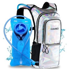 2 Colors of Medium Hydration Pack Bundle – Luminous Green and Holo Silver